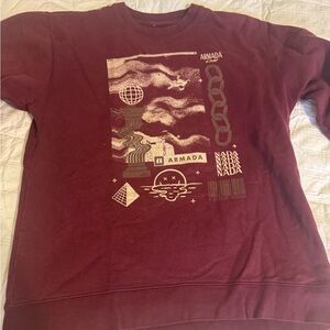 Armada Burgundy Graphic Sweatshirt